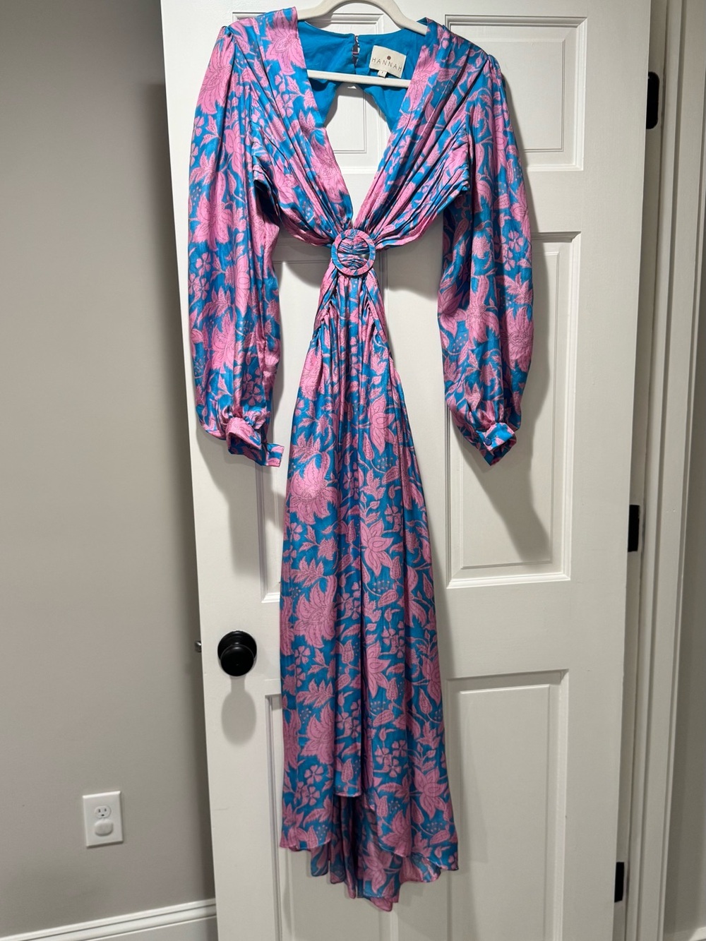 Hannah Artwear Rio Cutout Silk Maxi Dress